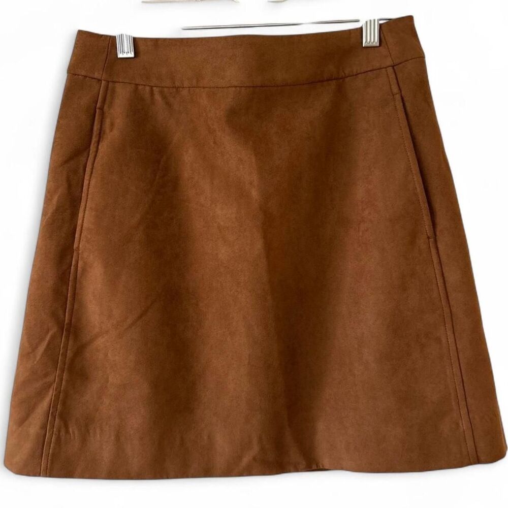 NWT boho J. Crew tan suede skirt